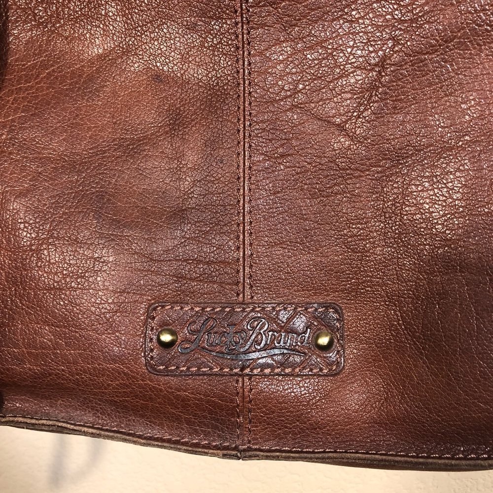 Lucky Brand Rayla Leather Textured Boho Purse - Picture 5 of 14